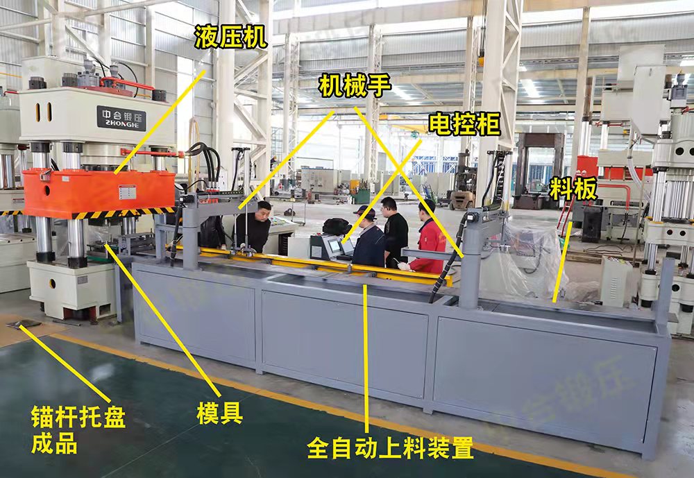 400吨锚杆托盘液压机-矿用锚杆托盘生产线(图6) 400吨锚杆托盘液压机-矿用锚杆托盘生产线(图6)